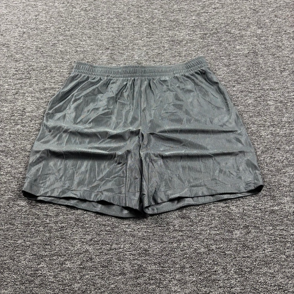 Y2K Starter Baggy Mesh Athletic Gym Shorts Dark Gray Size Large